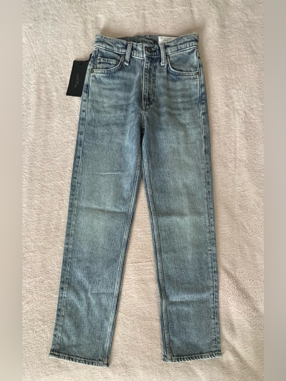 NWT rag & bone The Harlow Mid-Rise Ankle Straight Jeans - Picture 2 of 12